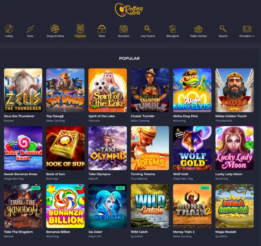 Rolling Slots Online Casinon arvostelu 2